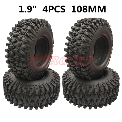 4 Uds. De neumáticos para coche teledirigido 1/10 ROCK CRAWLER, neumáticos de 1,9 