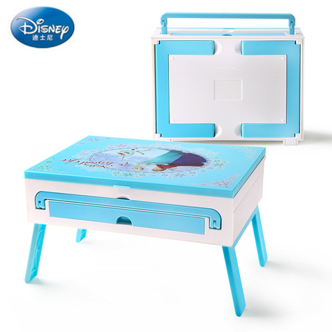 Disney-conjunto de mesa de maquillaje de frozen para niñas, caja de maquillaje de rendimiento, juego de juguetes de princesa, regalo para niños ► Foto 1/5