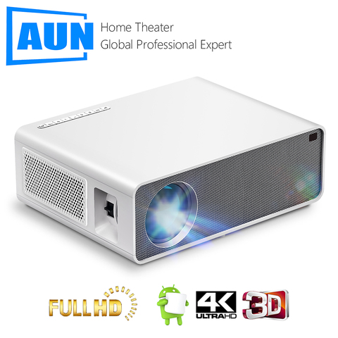 AUN-proyector Full HD para cine en casa modelo AKEY7Max, dispositivo de proyección con resolución de 1080P, 7500 lúmenes, 3D, Compatible con 4K, Compatible con PC, TV Box y PS4 ► Foto 1/6