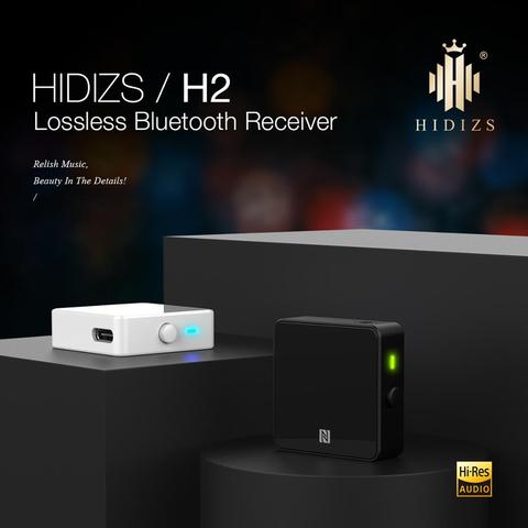 Hidizs H2-receptor inalámbrico por Bluetooth 5,0, adaptador de Jack AUX de 3,5mm, NFC, HiRes duales, receptor AMP de alto rendimiento certificado ► Foto 1/6