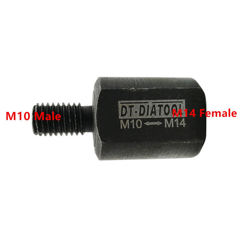 Adaptador de rosca de tornillo M14 female-M10, reductor macho para amoladora manual de ángulo con husillo M14, 1 unidad ► Foto 1/6