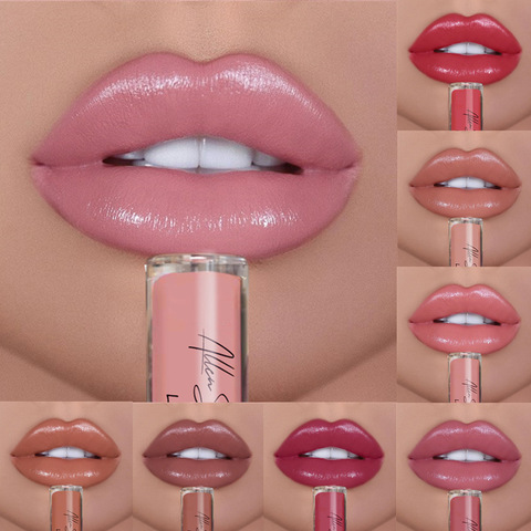 Lápiz labial Sexy para mujer, resistente al agua, brillo de labios húmedo de larga duración, brillo de labios de colores vivos, maquillaje para mujer ► Foto 1/6