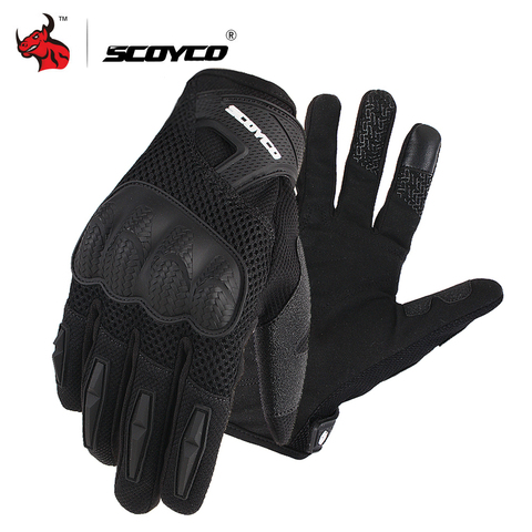 Guantes de Moto SCOYCO, guantes de Moto de malla transpirable de verano, guantes de Moto de función táctil, guantes de carreras todoterreno ► Foto 1/6