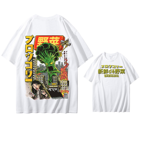 2022 hombres camiseta de Hip-Hop Harajuku japonés monstruo de dibujos animados camiseta verano Streetwear Tops camisetas de Camiseta de algodón de gran tamaño HipHop ► Foto 1/6