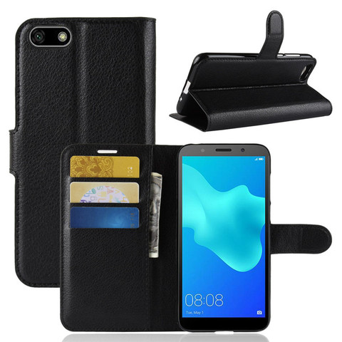 Honor 7A-Funda de cuero de poliuretano para Huawei Honor 7A, funda DUA-L22 con tapa, funda versión de Rusia, 5,45 ► Foto 1/6