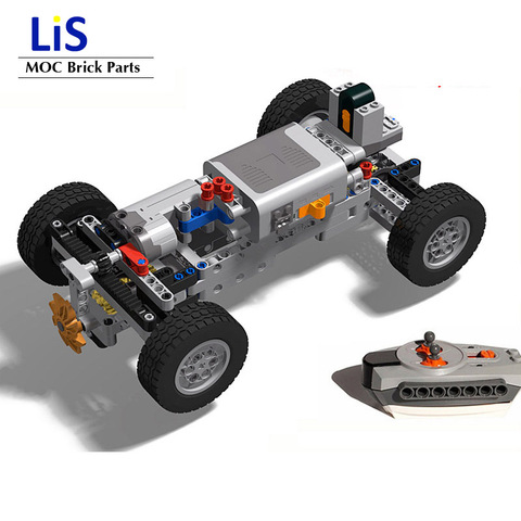 Sistema de suspensión delantera todoterreno 4WD, alta tecnología, bloques de construcción MOC piezas de bloques, Kits de coches de modelo RC para niños, Juguetes DIY ► Foto 1/5