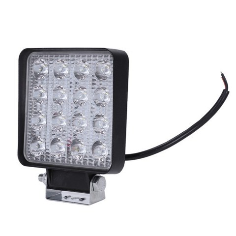 2 uds. 48W 6000k luces de trabajo cuadradas de haz LED para Tractor SUV camión 4WD 12V 24V ► Foto 1/5