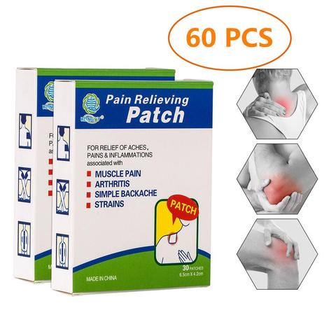 KONGDY nuevo 60 piezas = 2 cajas de mentol parche para el dolor 6,5*4,2 cm mejor que Salonpas chino de parches diseño especial para deportista ► Foto 1/6