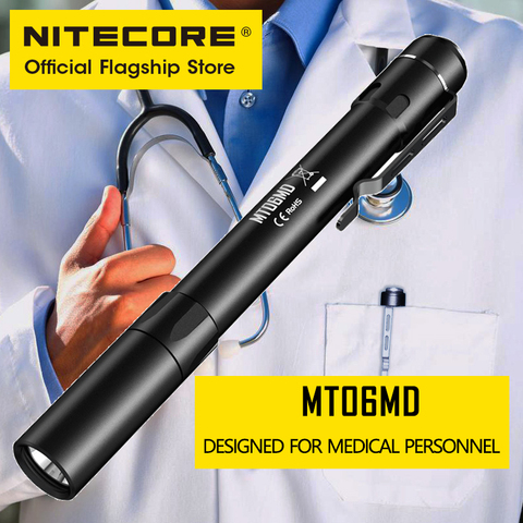 NITECORE-mini linterna LED impermeable, pequeña linterna recargable, portátil, con batería AAA, MT06MD ► Foto 1/1