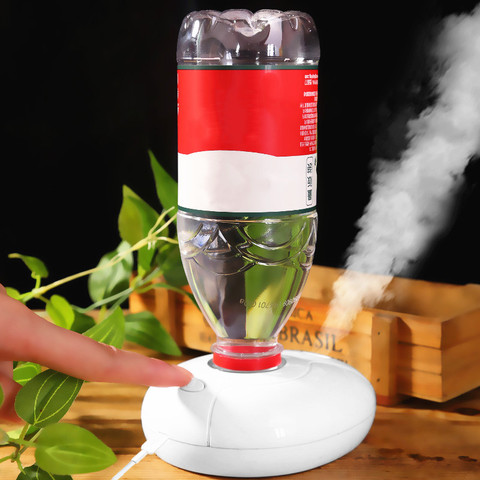 Soporte para botella con USB, humidificador de aire con temporizador, difusor de Aroma con luz LED nocturna antidesgaste, fabricante de niebla para el hogar y la Oficina ► Foto 1/6