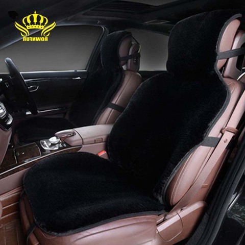 1 unids Para Un asiento de coche cubiertas Frontales faux fur lindo coche accesorios interiores cojín styling invierno nueva felpa almohadilla cubierta de asiento de coche ► Foto 1/6