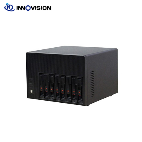 Caja de almacenamiento de 8 huecos HDD para el hogar, carcasa de intercambio en caliente, NAS, chasis IPFS, compatible con mini-itx, placa base, servidor de informática en nube, nuevo ► Foto 1/6