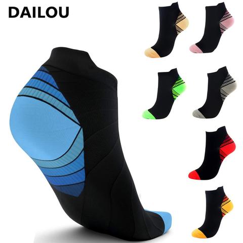 Calcetines de compresión para hombre y mujer, calcetín cómodo de alta calidad para fascitis Plantar, talón, alivia el dolor de arco, calcetines navideños de regalo, 7 colores ► Foto 1/6