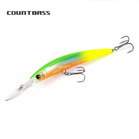 COUNTBASS-SEÑUELOS de pesca para pececillos, profundidad de buceo, cebo de arrastre de 4m, Leurre HardBaits, 130mm, 24,5g, 1 unidad ► Foto 1/6