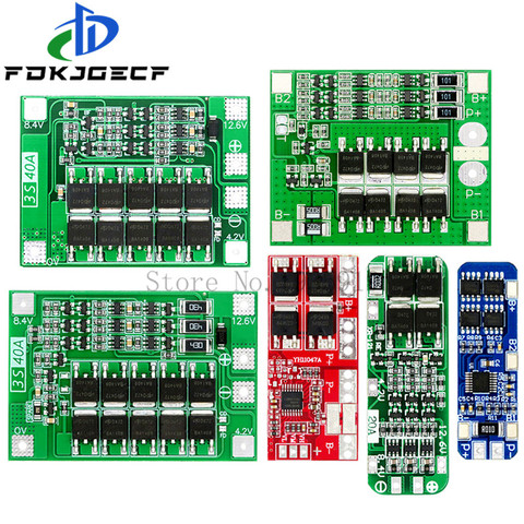 Batería de iones de litio 3S 10A 20A 25A 30A 40A, cargador 18650 PCB, placa de protección BMS para Motor de taladro, módulo de célula Lipo ► Foto 1/6