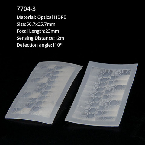 Fresnel-lente de inducción infrarroja de cuerpo humano, longitud Focal, distancia de detección remota, PIR óptico, 10 Uds. ► Foto 1/6