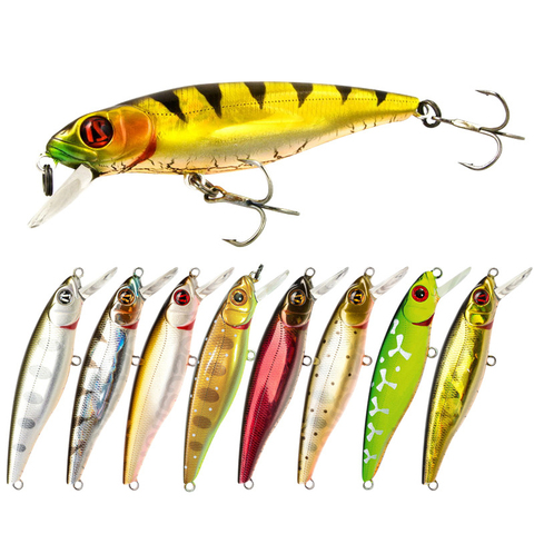 Señuelo de Pesca minnow, cebo Artificial duro de lubina, Wobbler, Jerkbait, Crankbait, aparejos de Pesca de agua salada, 8,5 cm, 9g, 1 ud. ► Foto 1/6