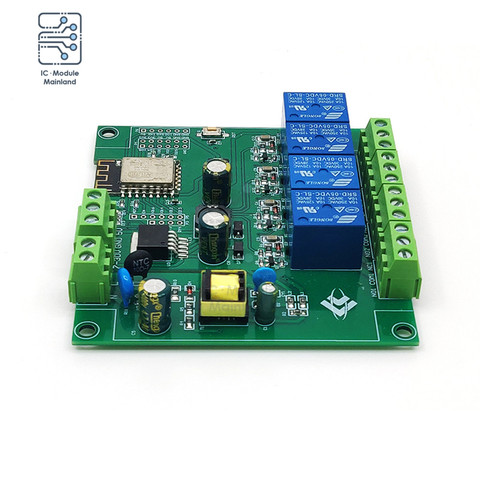 Módulo de relé WIFI ESP8266 ESP-12F, placa de desarrollo de 4 canales AC90-250V/DC7-30V/5V para Arduino Smart Home IOT remoto ► Foto 1/6