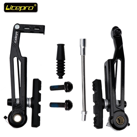 Litepro-pinza de freno plegable para bicicleta, 412 V, 110mm, ultraligera, de aleación de aluminio, piezas de bicicleta de brazo largo ► Foto 1/6