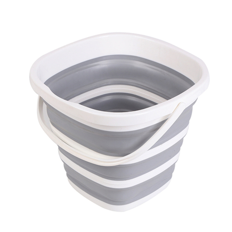 Cubo de silicona para pesca, promoción, cubo para coche plegable, para lavar al aire libre, suministros de pesca, cubo cuadrado de 10L para baño, cocina y campamento ► Foto 1/6