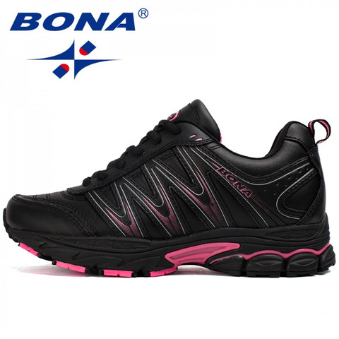 BONA-Zapatillas deportivas con cordones para mujer, calzado deportivo para correr al aire libre, caminar, cómodo ► Foto 1/6