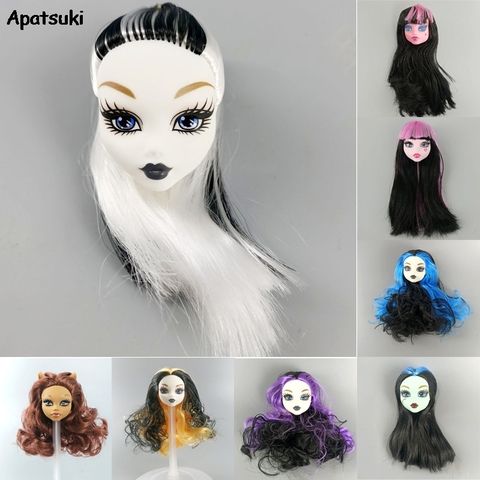 Cabeza de muñeca de maquillaje para Monster High, cabezas de maquillaje para Monster, de plástico suave, accesorios para casa de muñecas BJD 1/6, 1 Uds. ► Foto 1/6