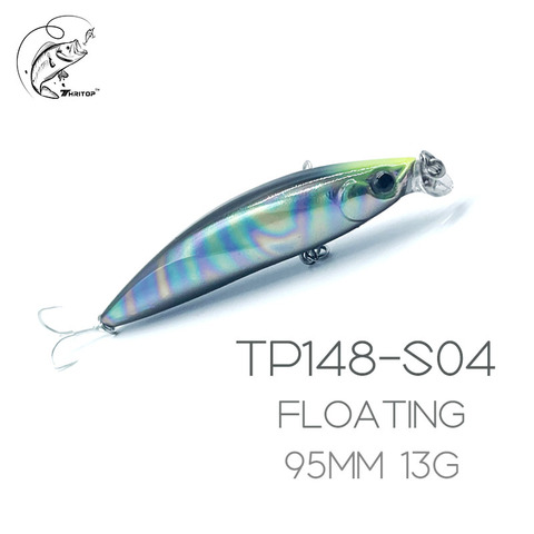 95MM 13G nuevo cebo de pesca Pike bajo señuelo duro pececillo flotante 7 colores LARGO DE Jerkbait agua salada Wobblers ► Foto 1/6