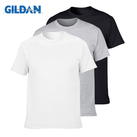 Camiseta de manga corta con cuello redondo para hombre, Camiseta de algodón 100%, camiseta de marca, camiseta de talla grande XS-3XL, 3 unids/lote ► Foto 1/6