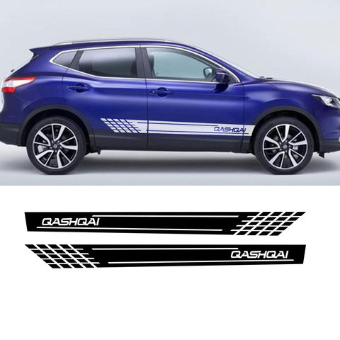 Pegatina de vinilo lateral para coche Nissan Qashqai j11 j10, calcomanías estampadas para el cuerpo del coche ► Foto 1/1