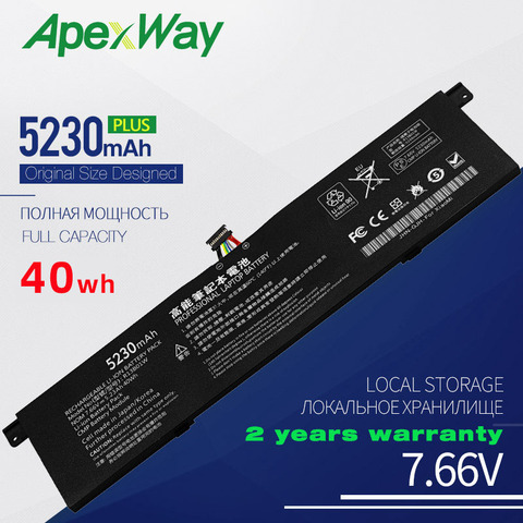 ApexWay-Batería de ordenador portátil para Xiaomi Mi Air, nueva batería de 7,6 V, 5230mAh, R13B01W, R13B02W, Serie de 13,3 