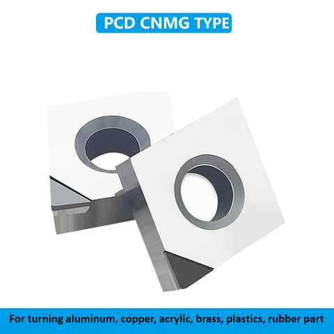 Pcd diamond cnc-insertos cnmg120408 cnmg 120404 de aluminio, herramientas de torneado exterior, herramienta de corte de torno CBN, 1 ud. ► Foto 1/6
