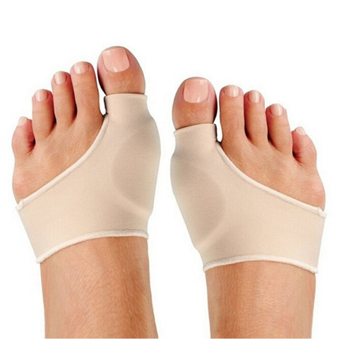 2 uds cuidado de los pies del dedo gordo del pie corrector de hallux valgus ortesis hueso pulgar ajustador de corrección pedicura calcetines enderezadora de juanete ► Foto 1/6