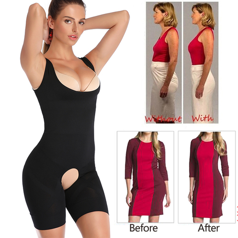 Prenda modeladora de cuerpo completo para mujer, sin costuras, Control firme, Fajas de cintura, Trianer, ropa interior, corsé Ceñidor de cintura, faja abdominal, body, ropa interior ► Foto 1/6