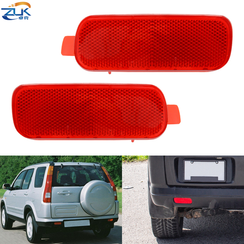 ZUK-Reflector de parachoques trasero izquierdo y derecho para coche, luz antiniebla, lámpara antiniebla para HONDA CRV RD5 RD7 2002 2003 2004 ► Foto 1/6