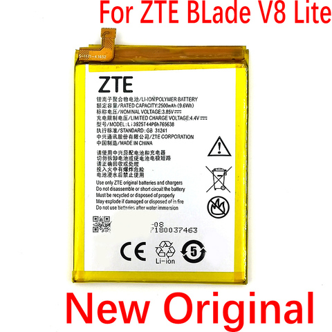 Batería de 2500mAh Li3925t44p6h765638 para teléfono ZTE BLade V8 Lite de 5,0 pulgadas de alta calidad, disponible ► Foto 1/6