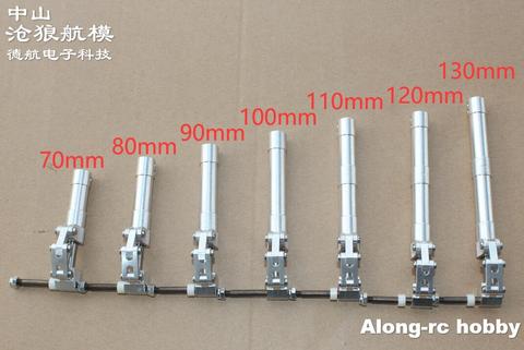 Par de amortiguadores traseros de 70, 80, 90, 100, 110, 120, 130mm, equipo de aterrizaje arrodillado adecuado para modelos RC de 3-4kg, avión JET EDF, pieza de avión ► Foto 1/1