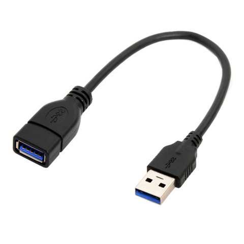 Cable de extensión USB 3,0, extensión de macho a hembra de 15cm, carga y sincronización de datos, USB 3,0, Super velocidad, 5Gbps ► Foto 1/5