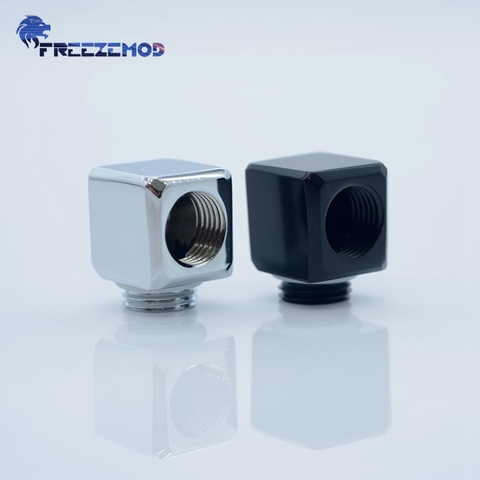 FREEZEMOD-Adaptador de enfriador de agua para pc, 90 grados, codo de ángulo recto, interior y exterior BNYWT-D90 ► Foto 1/5