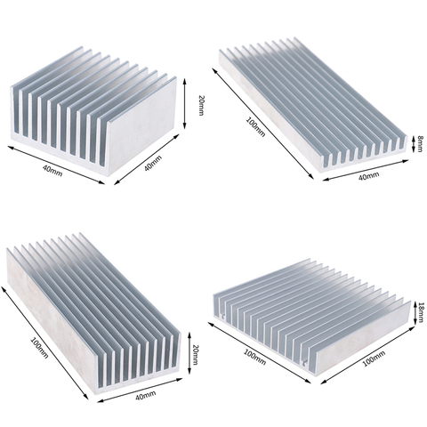 Extruido disipador de calor de aluminio para LED de alta potencia IC Chip refrigerador disipador de calor del radiador de la nave de la gota ► Foto 1/1