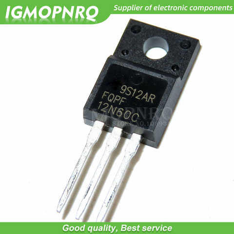 Transistor de Canal N MOSFET, nuevo y original, FQPF12N60C 12N60C 12N60 TO-220F 600V 12A, 50 Uds. ► Foto 1/1