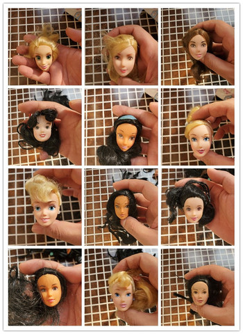 DSN-accesorios originales para cabeza de muñeca, Blancanieves, sirena Cenicienta, Princesa, Juguetes ► Foto 1/6