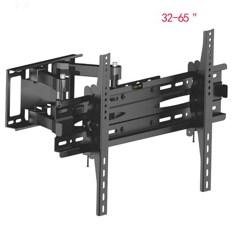 LVDIBAO-Soporte Universal de 6 brazos, montaje de movimiento completo de pared de TV, ángulo giratorio de inclinación ajustable libre, compatible con la mayoría de los Televisores led de 32 