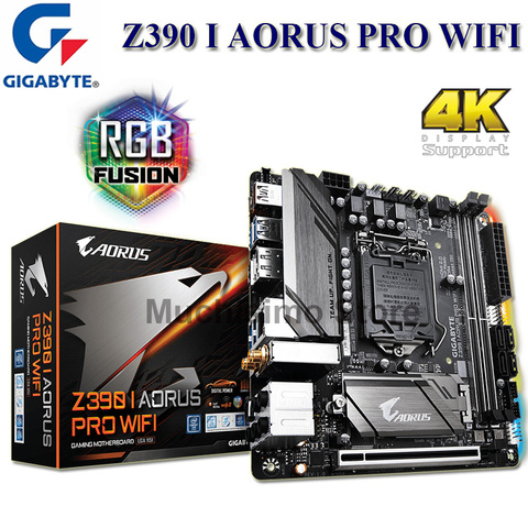 LGA 1151 Gigabyte Z390 me 2 AORUS PRO Placa base con WIFI Core i9/i7/i5/i3/ DDR4 PCI-E 3,0 M 2 Placa-madre 1151 compatible con HDMI ► Foto 1/6