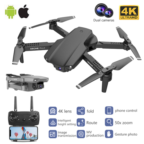 RC Quadrocopt Drone UAV con 4K HD cámara profesional en tiempo Real de alta calidad de cuatro ejes WiFi Control remoto Dron Quadcopter Juguetes ► Foto 1/6