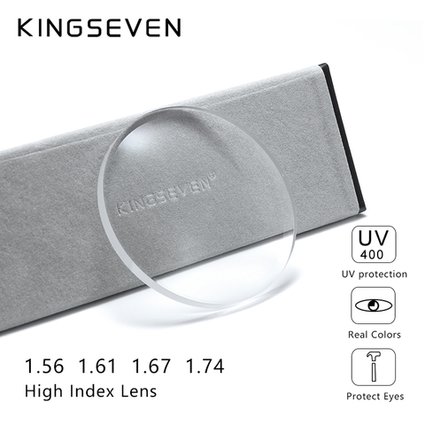 KINGSEVEN receta serie miopía presbicia óptica lente 1,56 de 1,61 de 1,67 CR-39 resina gafas asféricas lente ► Foto 1/4