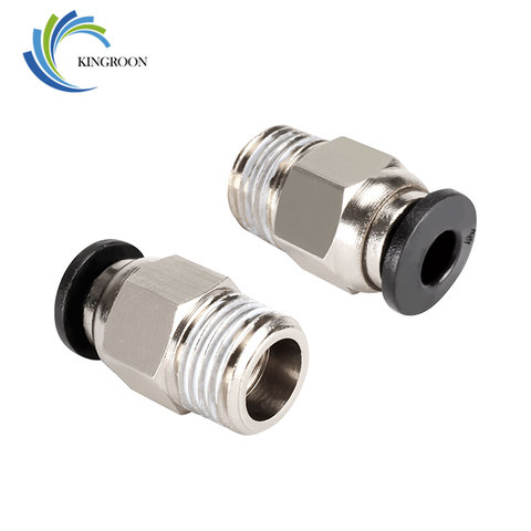 Conector neumático de PC4-01 para impresora 3D E3D, piezas de impresora 3D, alimentación de unión rápida, tubo de filamento de 1,75mm, empuje remoto Bowden, 5 uds. ► Foto 1/6