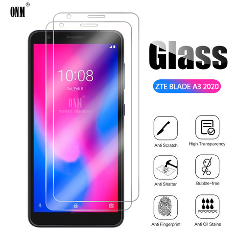 Protector de pantalla de vidrio templado para ZTE BLADE, película protectora de vidrio para modelos A3, A5, A7, 2022, 2022, 2 uds. ► Foto 1/6