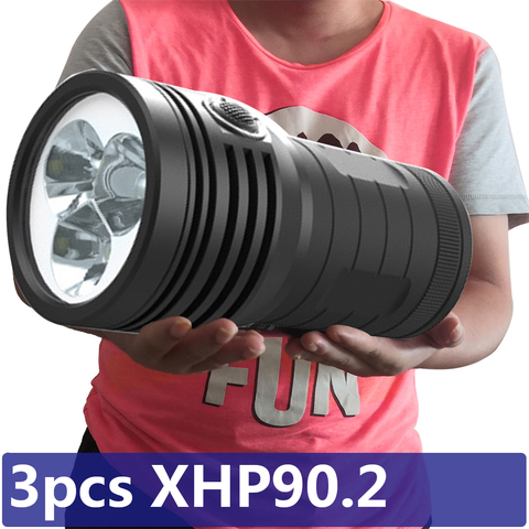 3 piezas XHP90.2 La linterna Led más brillante 3 modos antorcha USB recargable batería integrada 18650 linterna de función de Banco de energía ► Foto 1/6