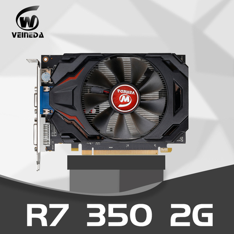 Tarjeta gráfica Original de escritorio GPU R7 350 2GB GDDR5 128Bit, juego independiente, PC de escritorio, PCI Express 2,0 R7-350 para ATI Radeon ► Foto 1/6