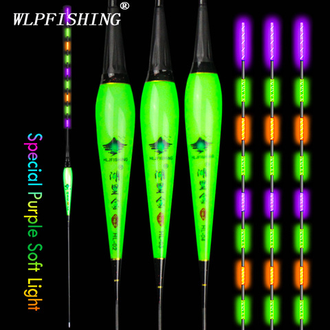 Flotador de pesca a estrenar especial luz púrpura LED luminoso flotadores de pesca de alto brillo flotadores electrónicos de alta sensibilidad flotadores ► Foto 1/6